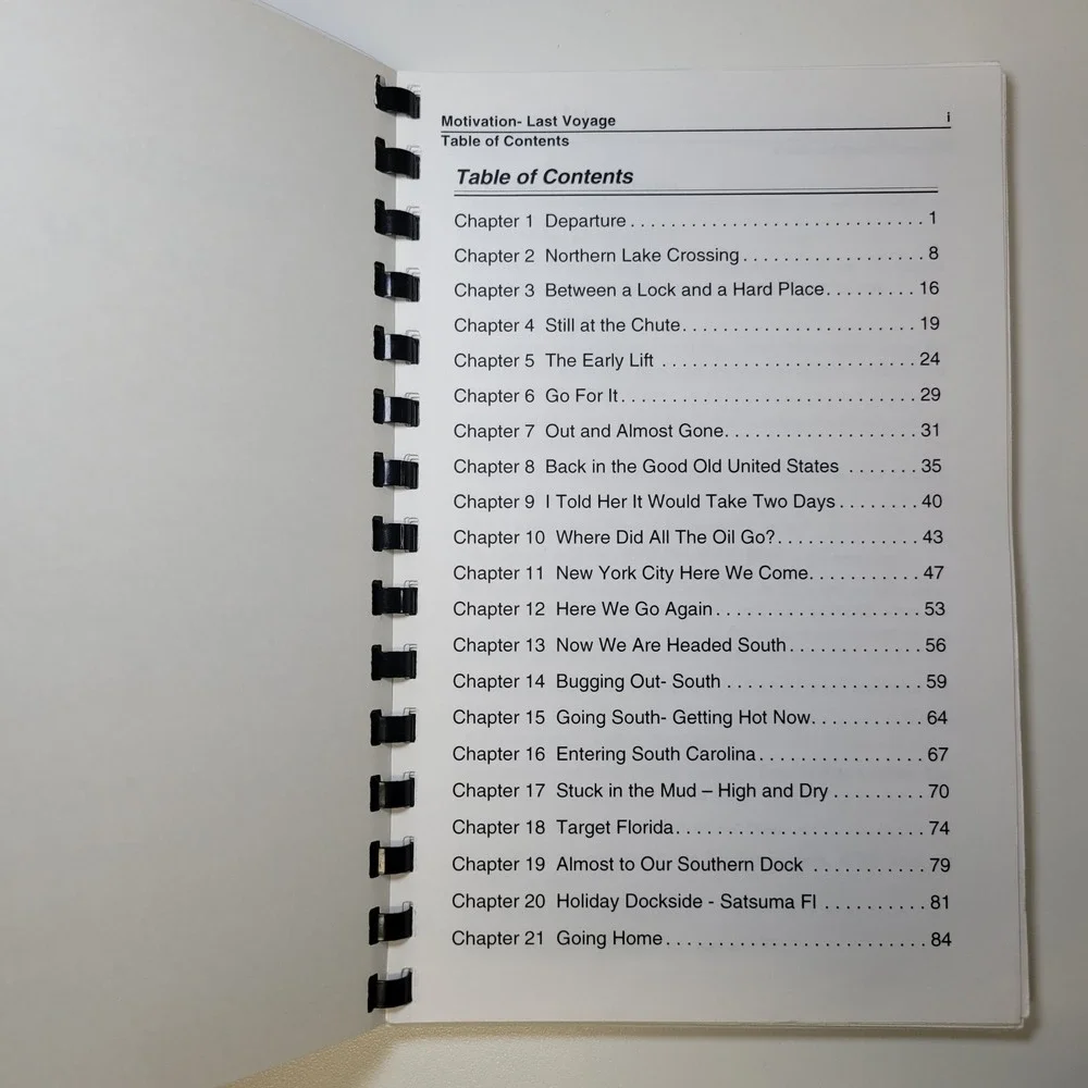 Motivation Last Voyage‎ by Captain James F. Schmidt Maritime Travel Book 2003